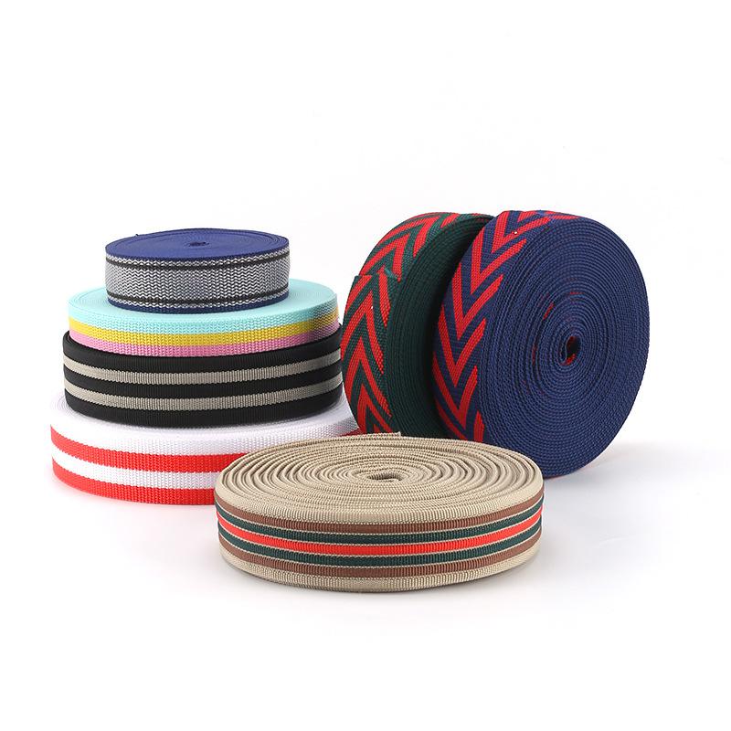 Multiple rolls of woven tapes